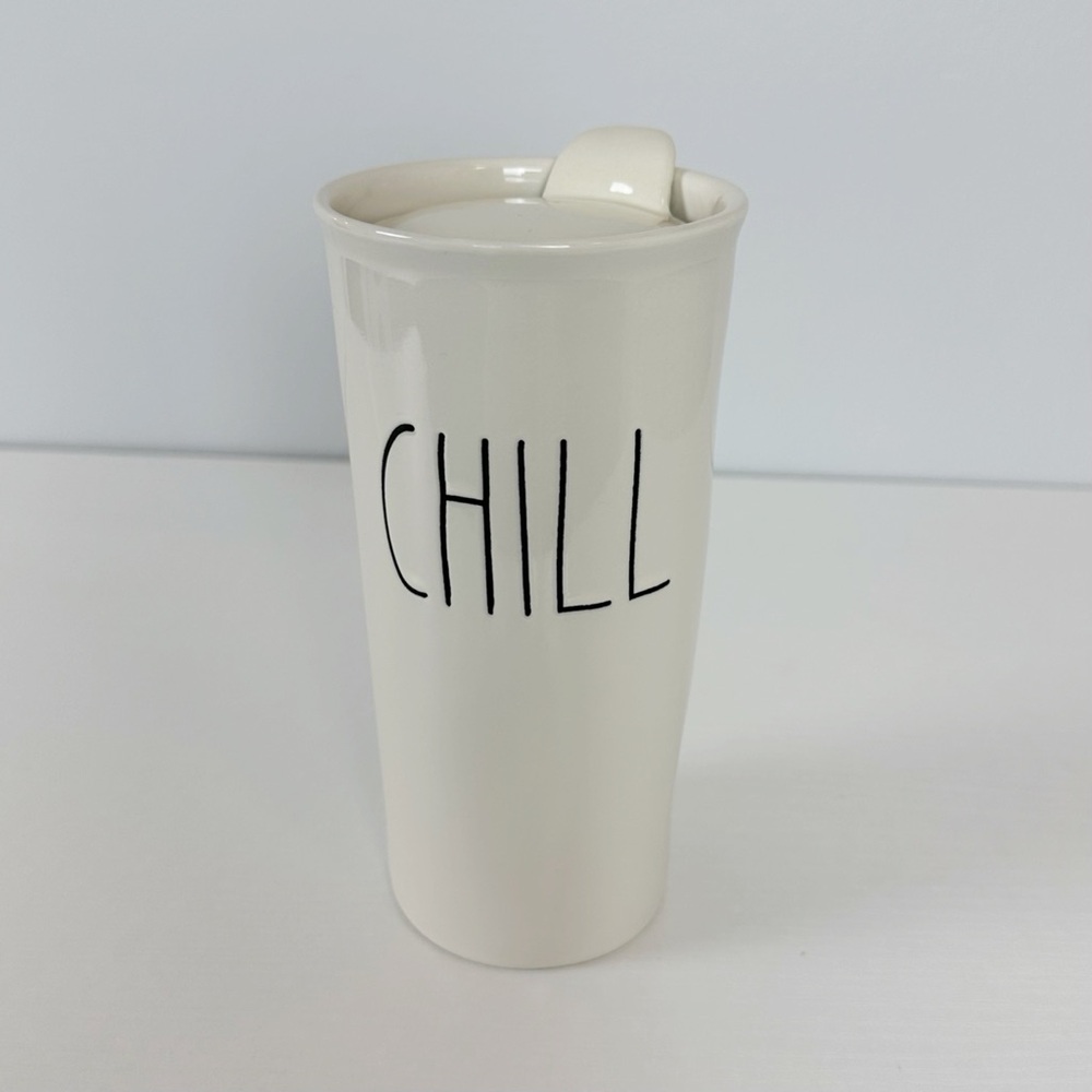 Rae Dunn Artisan Collection Medium 12 oz White Chill Tumbler
